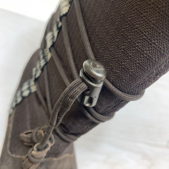 Baffin AMAK 4710-W001 Brown Suede Leather Faux Fur Mid Calf Snow Boots Size 8 - Picture 11 of 12